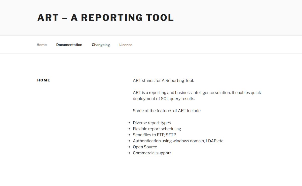 ART – A Reporting Tool