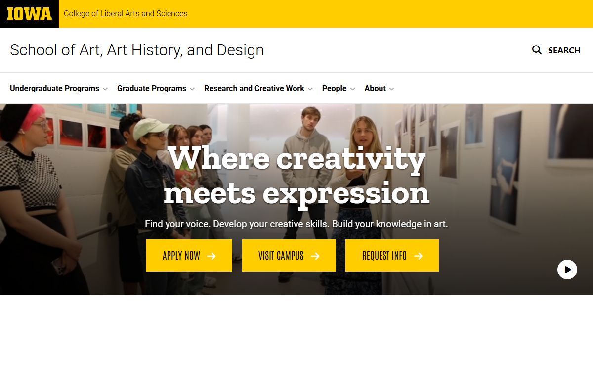 School of Art, Art History, and Design | College of Liberal Arts and Sciences | The University of Iowa