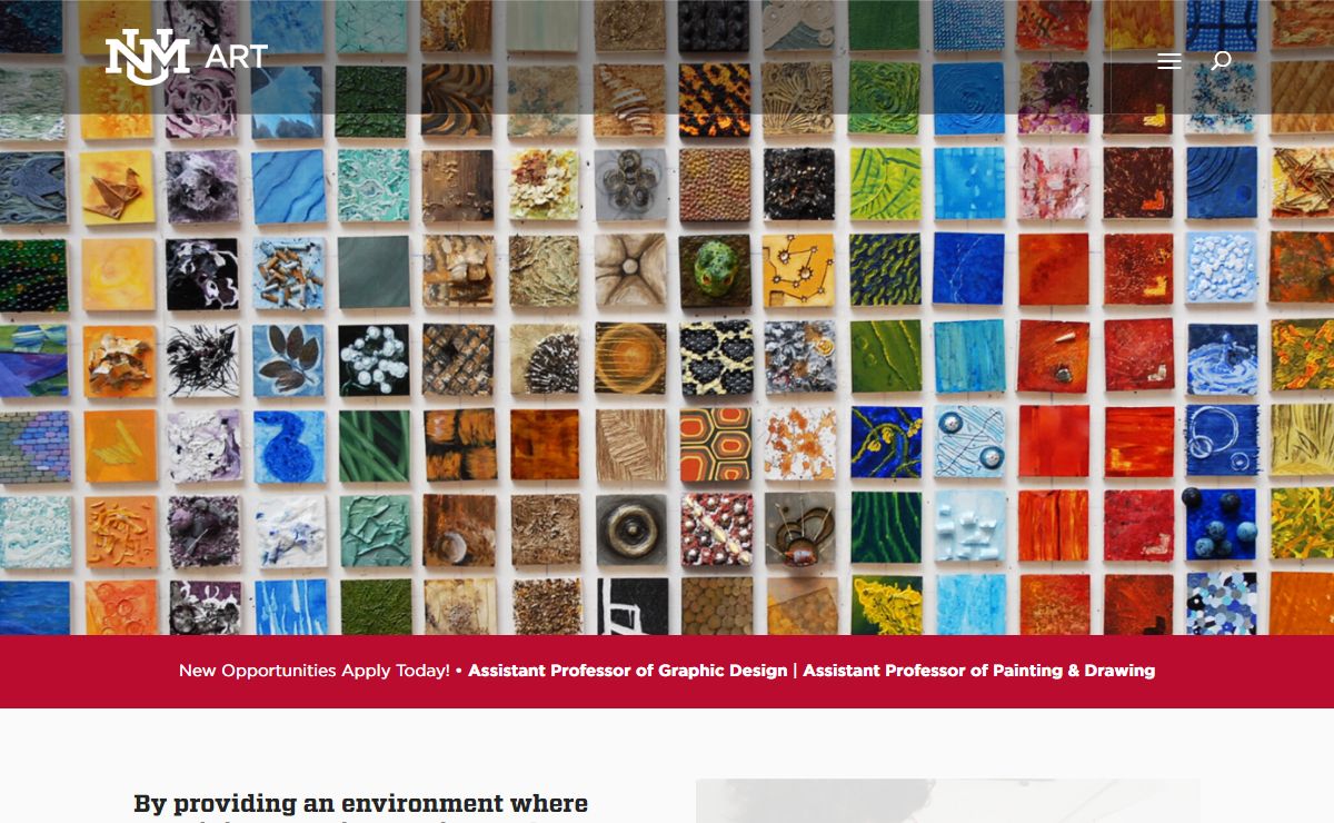 Department of Art - The University of New Mexico | College of Fine Arts