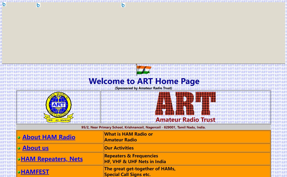 Welcome to Amateur Radio Trust(ART) Home Page