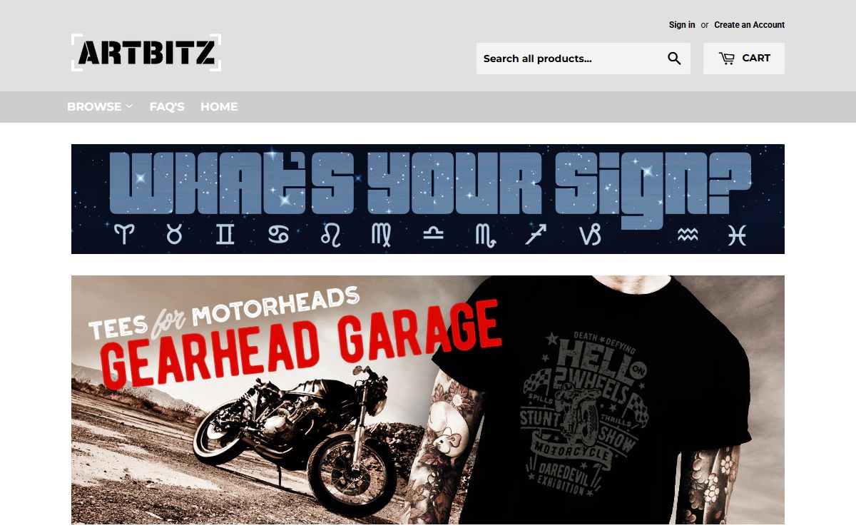 ArtBitz Tees - T-Shirts for the Masses