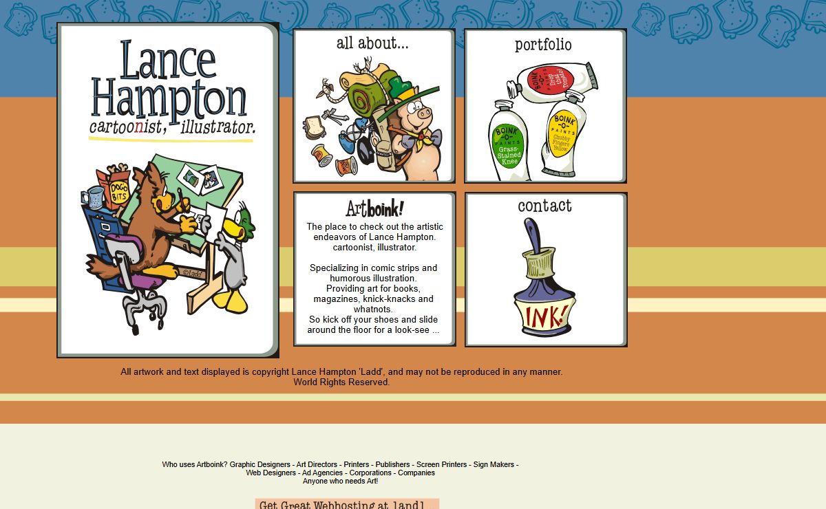 Lance Hampton, professional cartoonist/illustrator