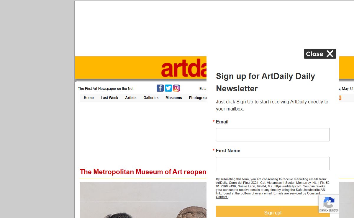 Artdaily - The First Art Newspaper on the Net