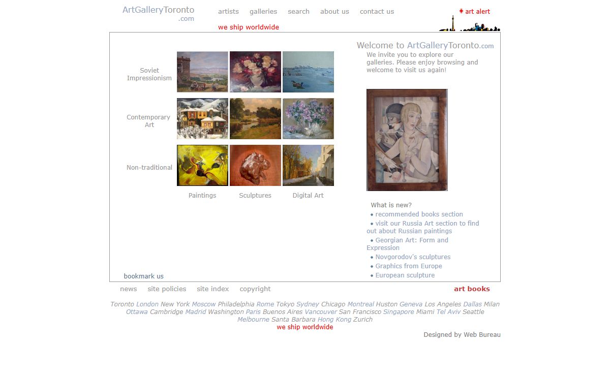 Art Gallery Toronto - artgallerytoronto.com - your excellent choice of Russian art