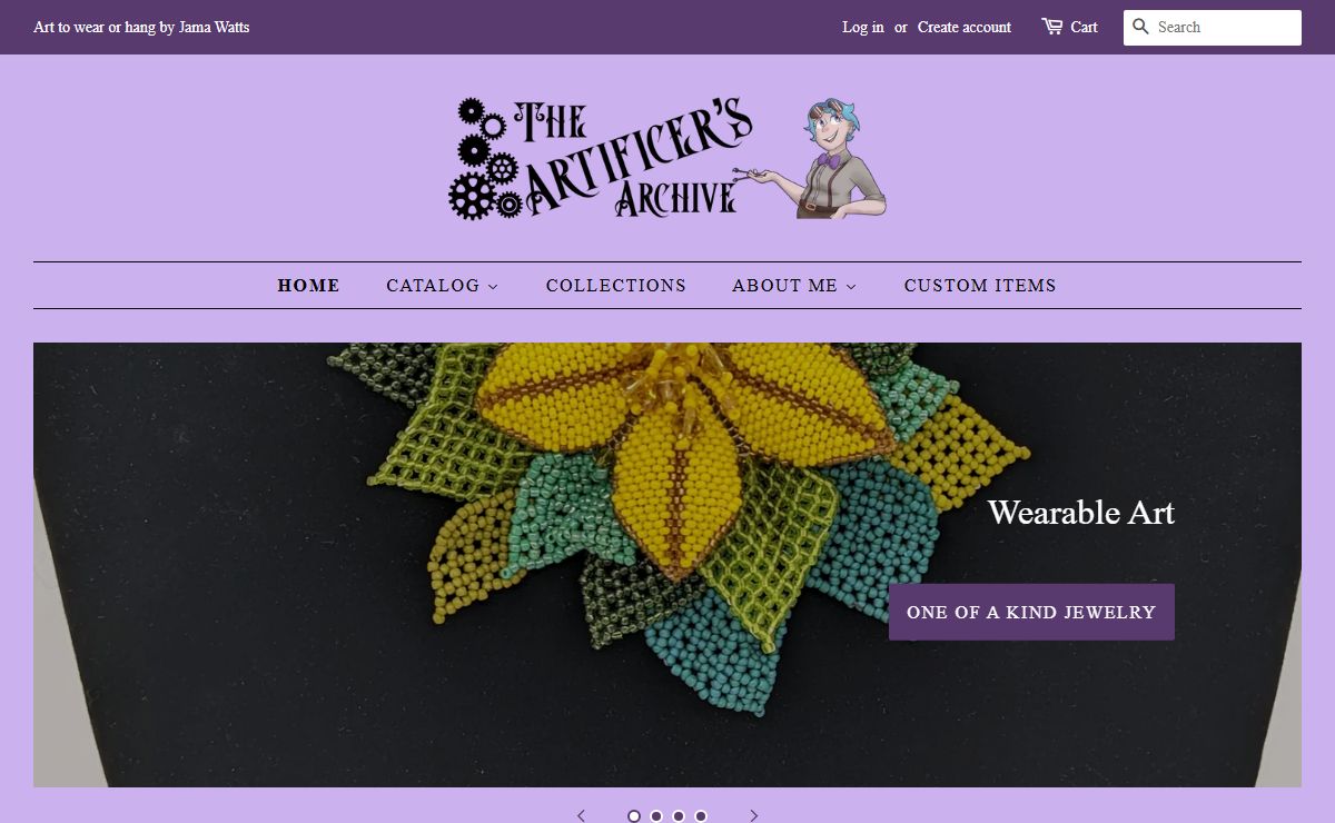 The Artificer's Archive Wearable art for you & your home by Jama Watts – The Artificers Archive