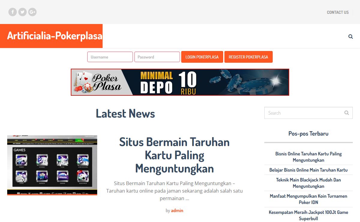 Artificialia Pokerplasa - idnpoker - idnplay