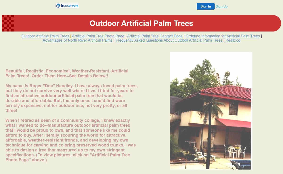 Outdoor Artificial Palm Trees