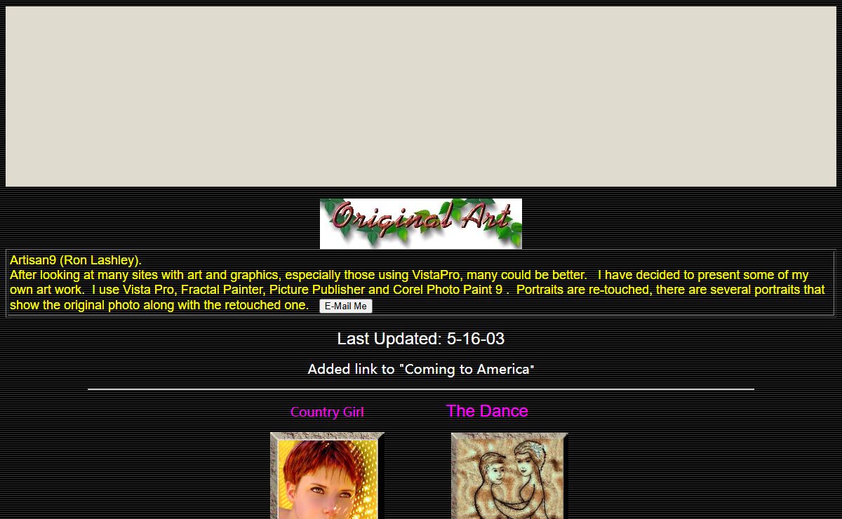 Original Art Home Page