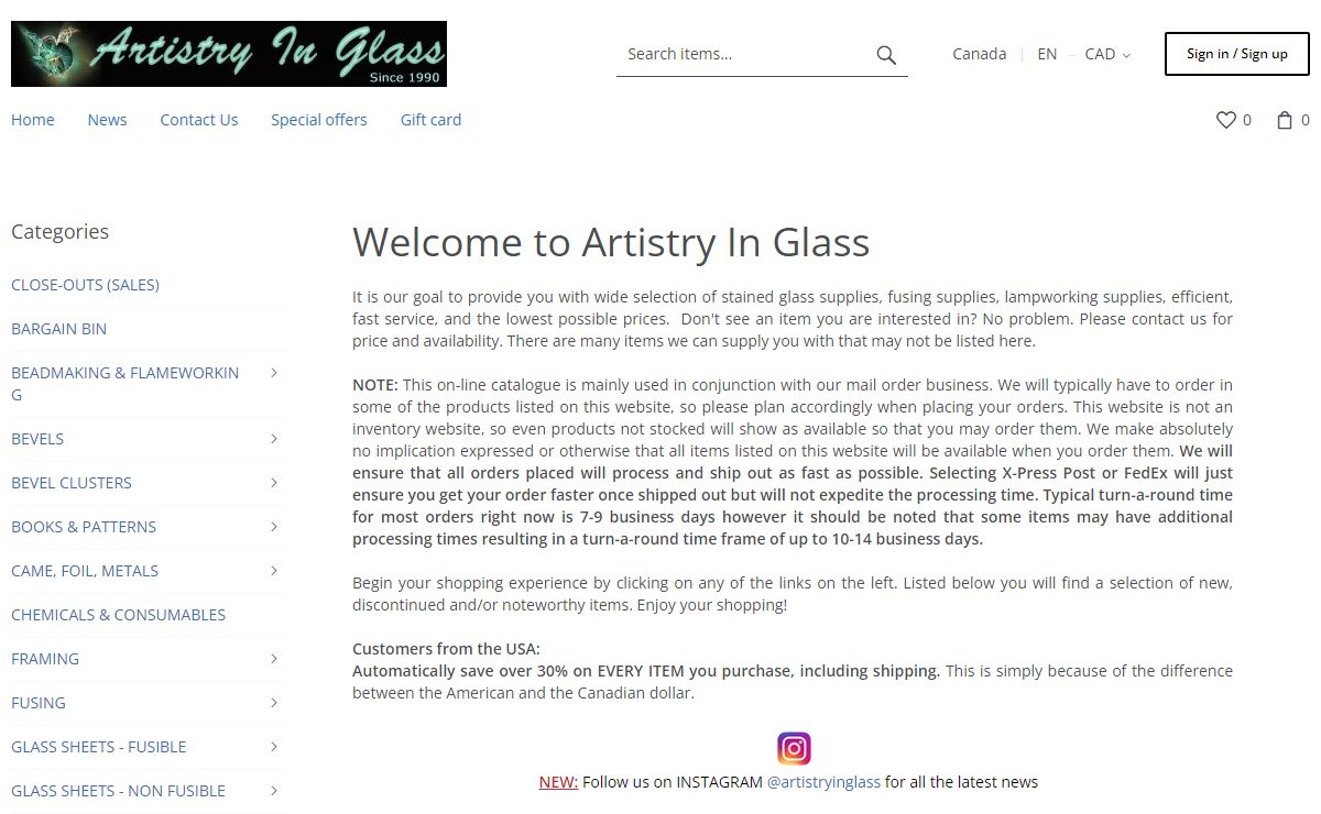 Artistry In Glass > Welcome to Artistry In Glass