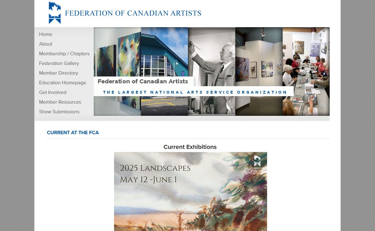 Home - Federation of Canadian Artists, Canada's largest national arts service organization for visual artists