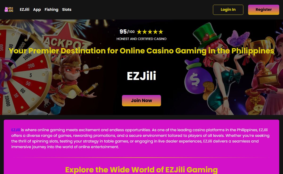 EZJili PH ™ – Official Casino Website in Philippines 2024