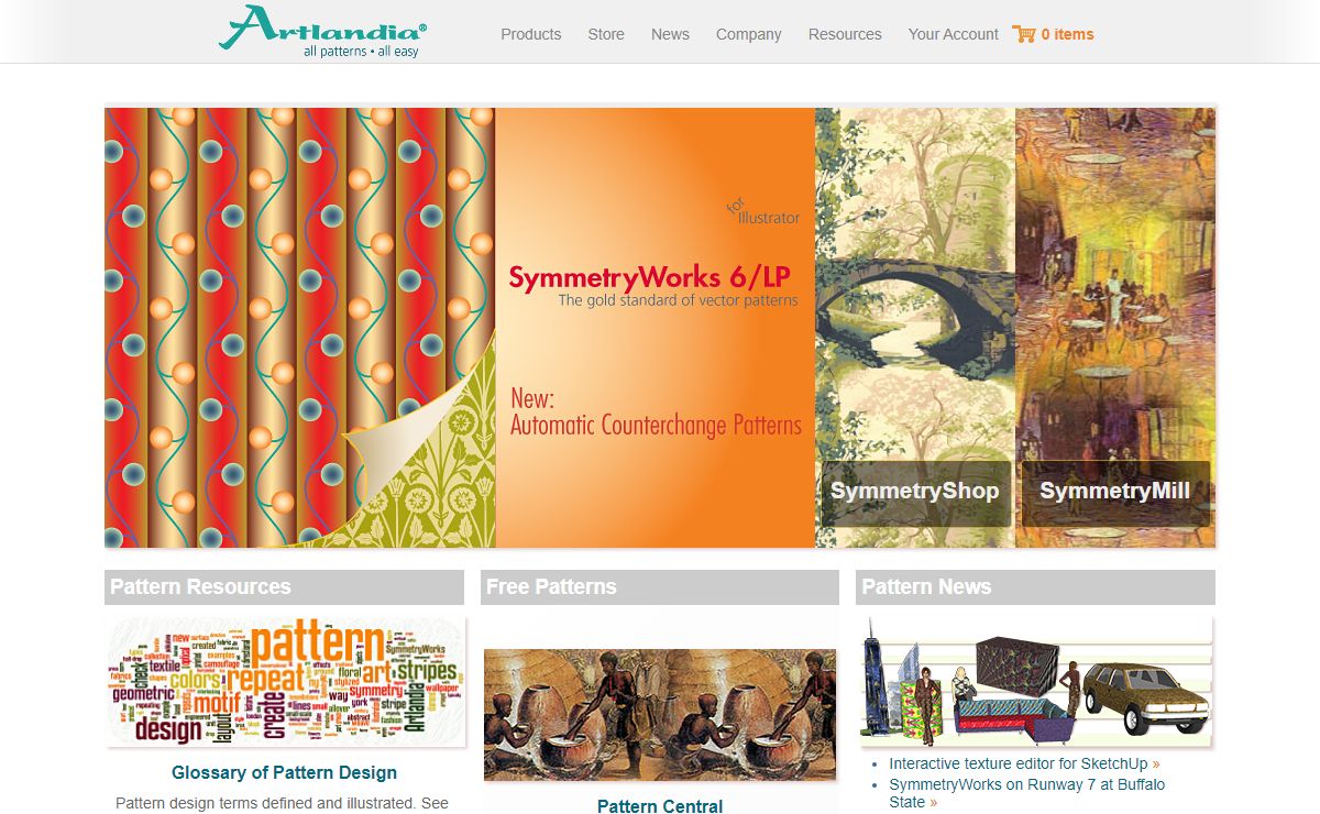 Artlandia: Pattern Design Tools and Solutions