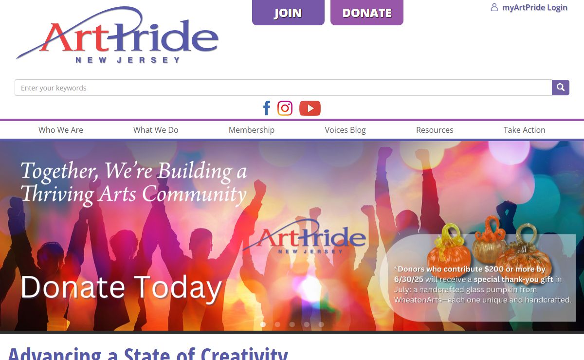 Advancing a State of Creativity | ArtPride New Jersey