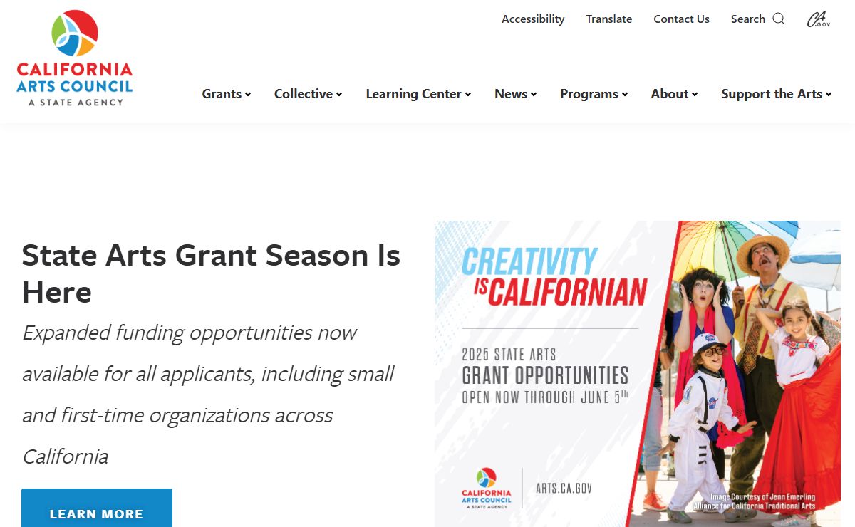 Home Page - California Arts Council