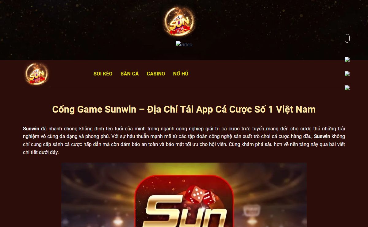 Cổng Game Sunwin - Địa Chỉ Tải App Cá Cược Số 1 Việt Nam