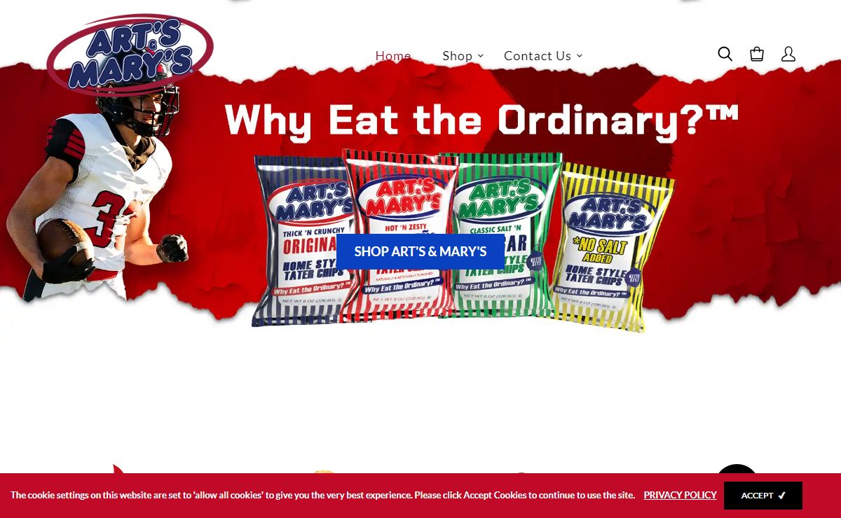 Art's and Mary's Tater Chips | Best Potato Chips & Snack Food – Art's & Mary's Tater Chips