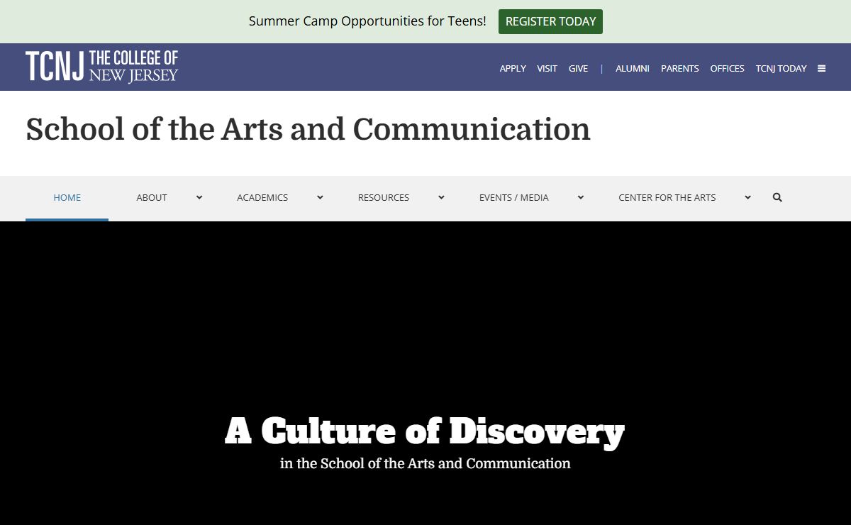 School of the Arts and Communication | TCNJ