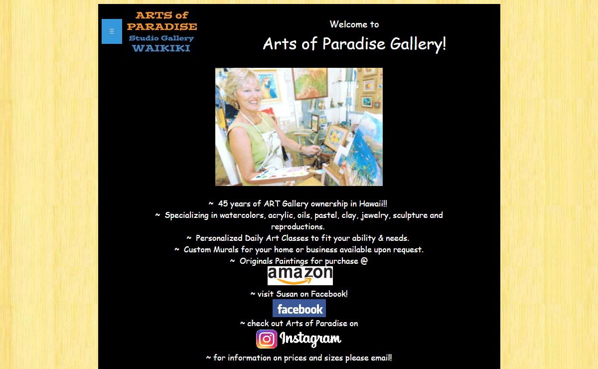 Arts of Paradise Gallery | @ the Waikiki Shore Apartments - 2161 Kalia Rd.