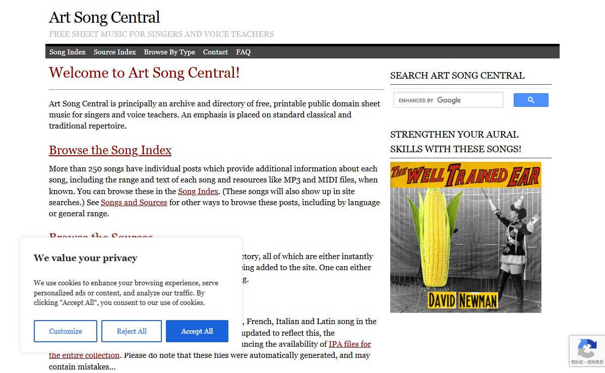 Welcome to Art Song Central!