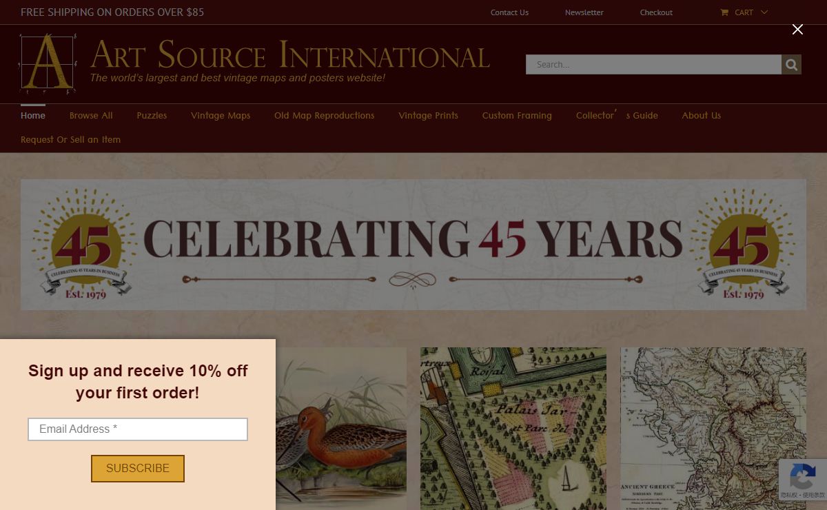 Rare Old Antique Maps and Vintage Prints for Sale. 25,000+ IN STOCK
