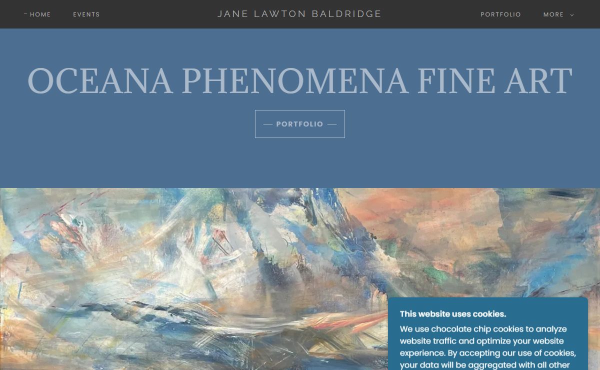 Jane Lawton Baldridge - Artspeaks - Marine Environmental Artist, Fine Art, Abstract Seascape Paintings