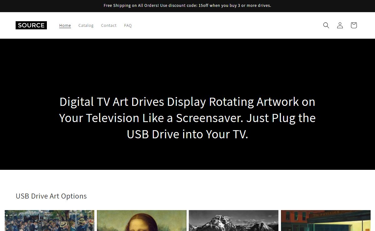 Source TV Art - Digital Art for Your Television in HD and 4k on USB