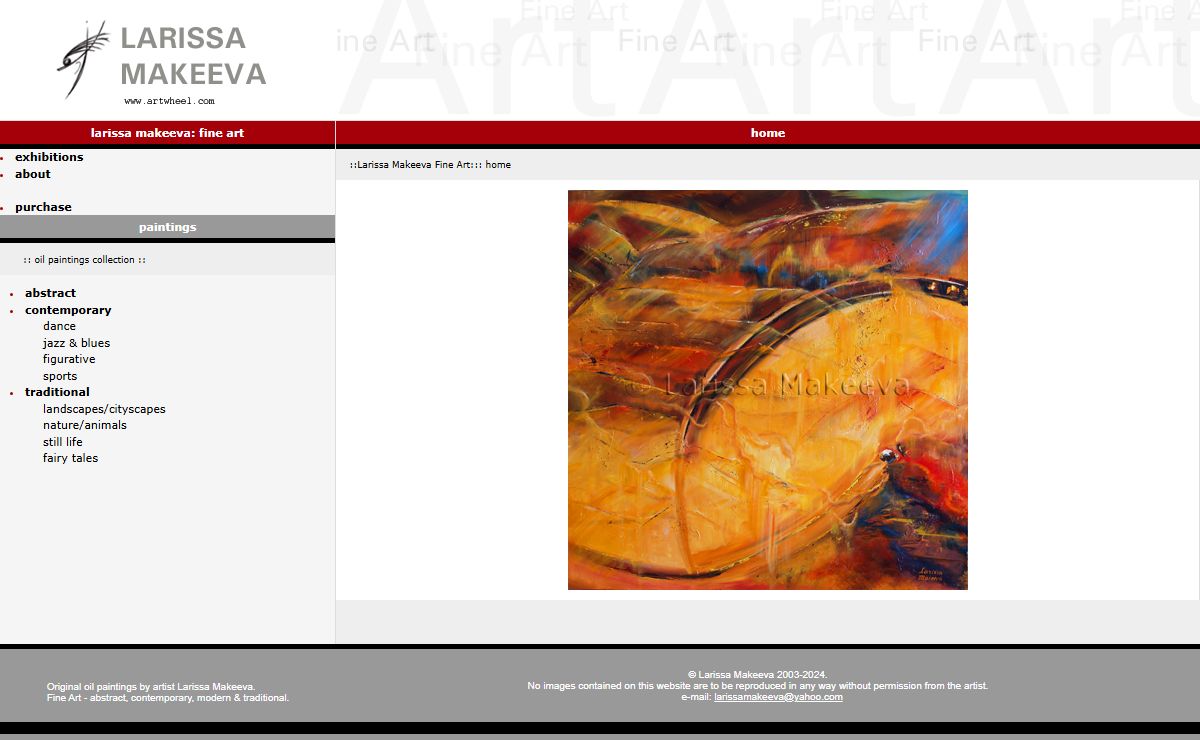 :: Artist Larissa Makeeva :: Fine Art - Original Oil Paintings - Abstract Contemporary Traditional - Dance Paintings - Tango Ballet