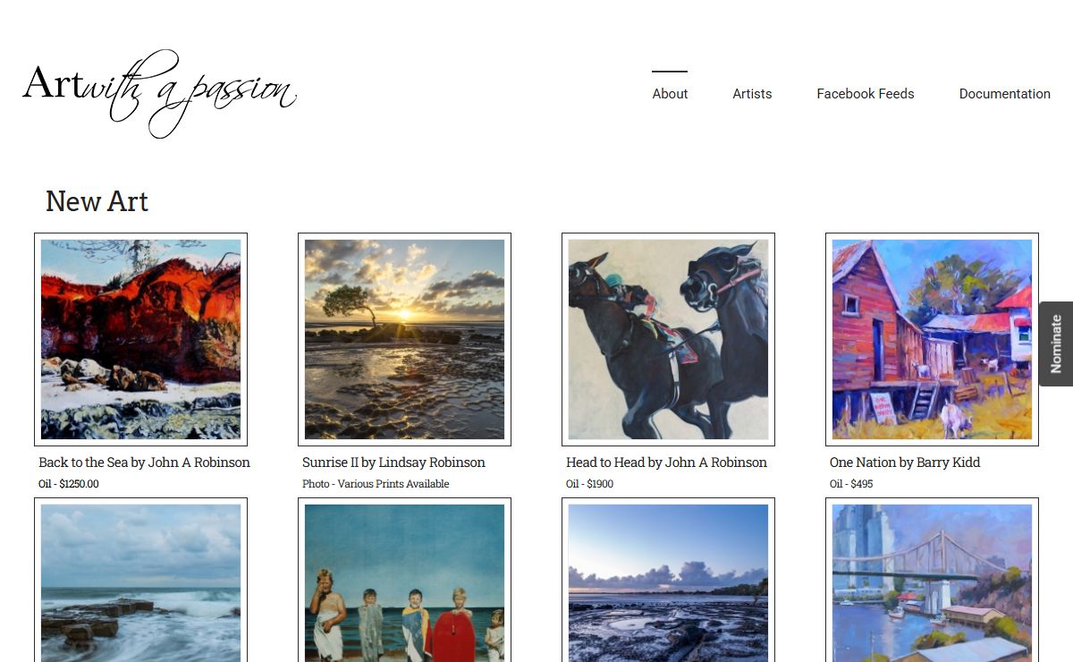 Art with a Passion – All of the Quality. None of the Commission.