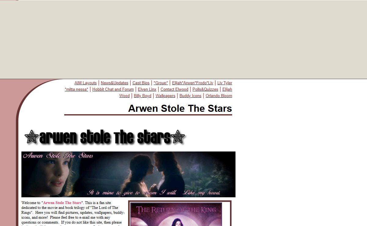 Arwen Stole The Stars