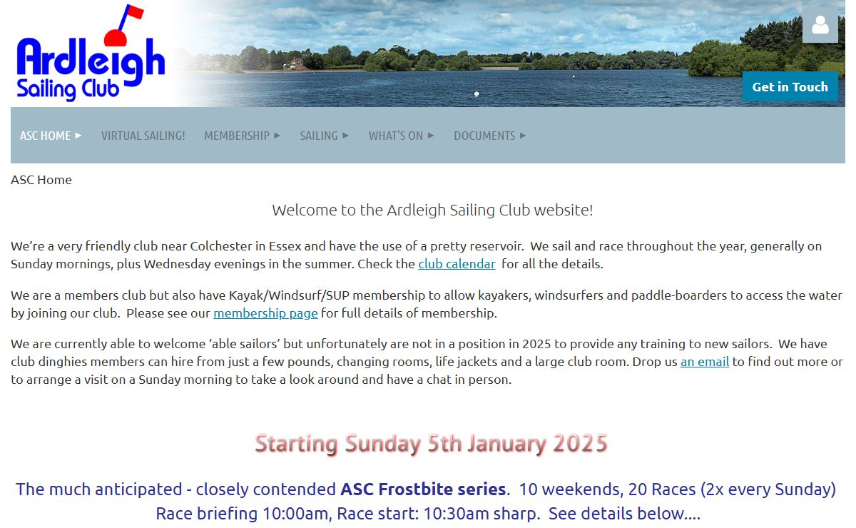 Ardleigh Sailing Club - ASC Home