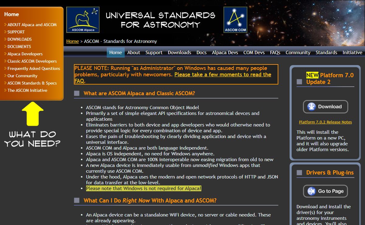 ASCOM - Standards for Astronomy