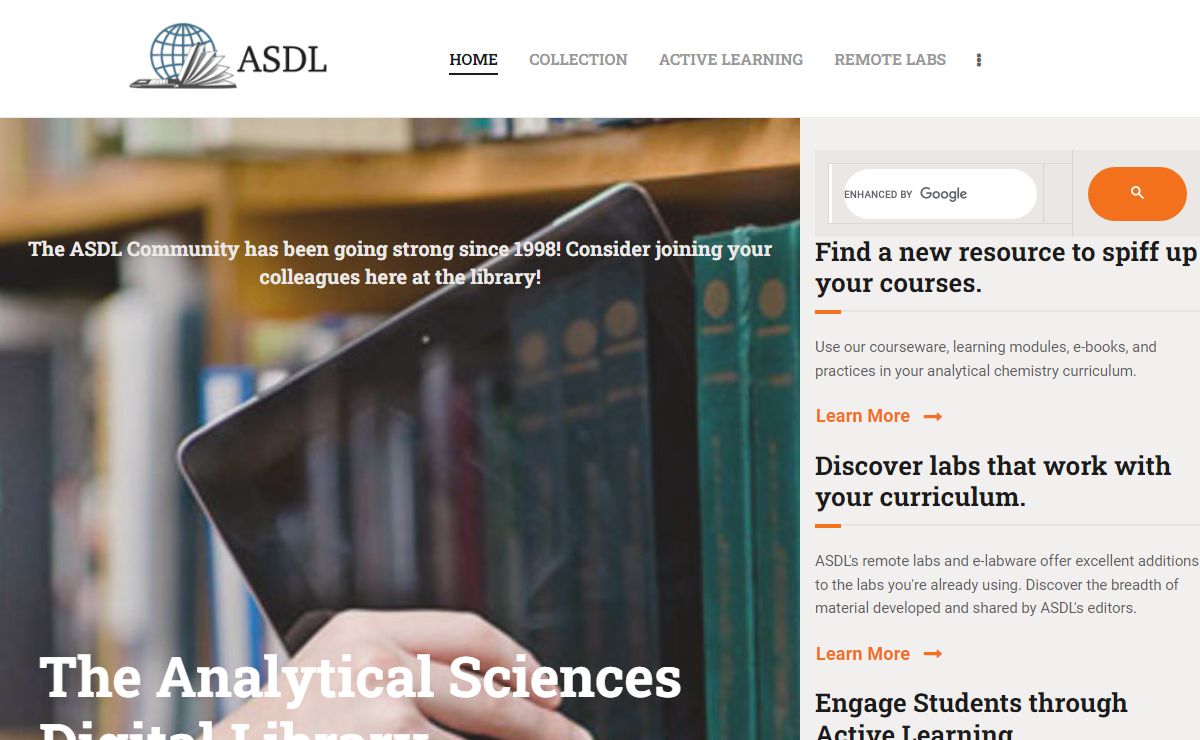 Analytical Sciences Digital Library | Peer-reviewed resources for teaching analytical chemistry
