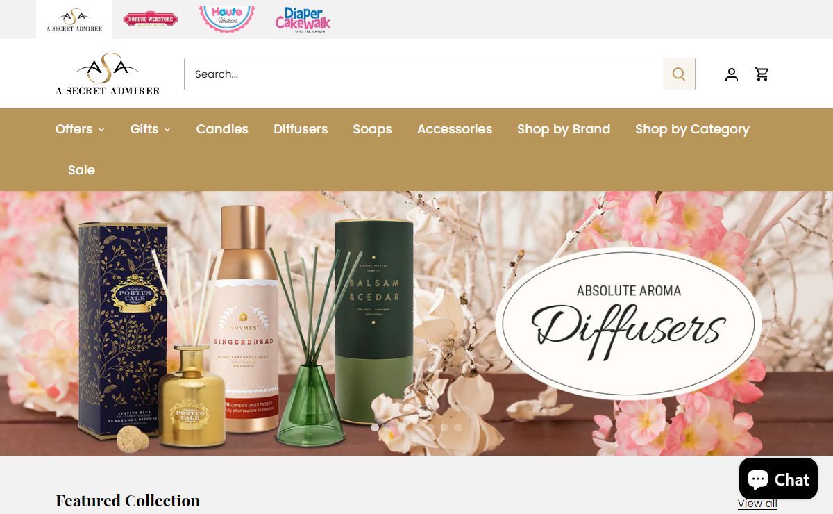 Luxury Candles, Diffusers, Soaps &amp; Holiday Gift/Basket – A Secret Admirer