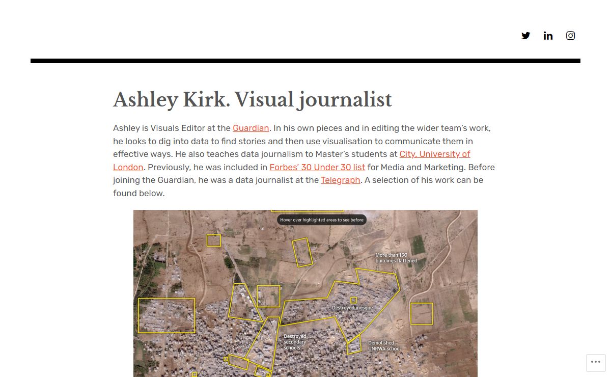 Ashley Kirk – Data and visual journalist