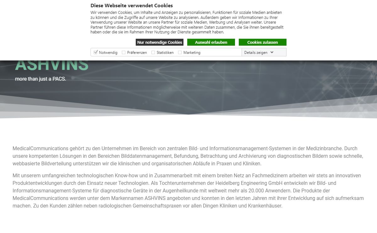 Ashvins – MedicalCommunications GmbH