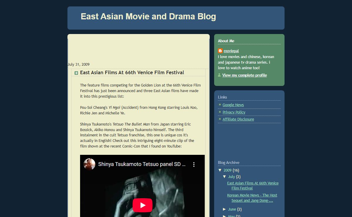 East Asian Movie and Drama Blog