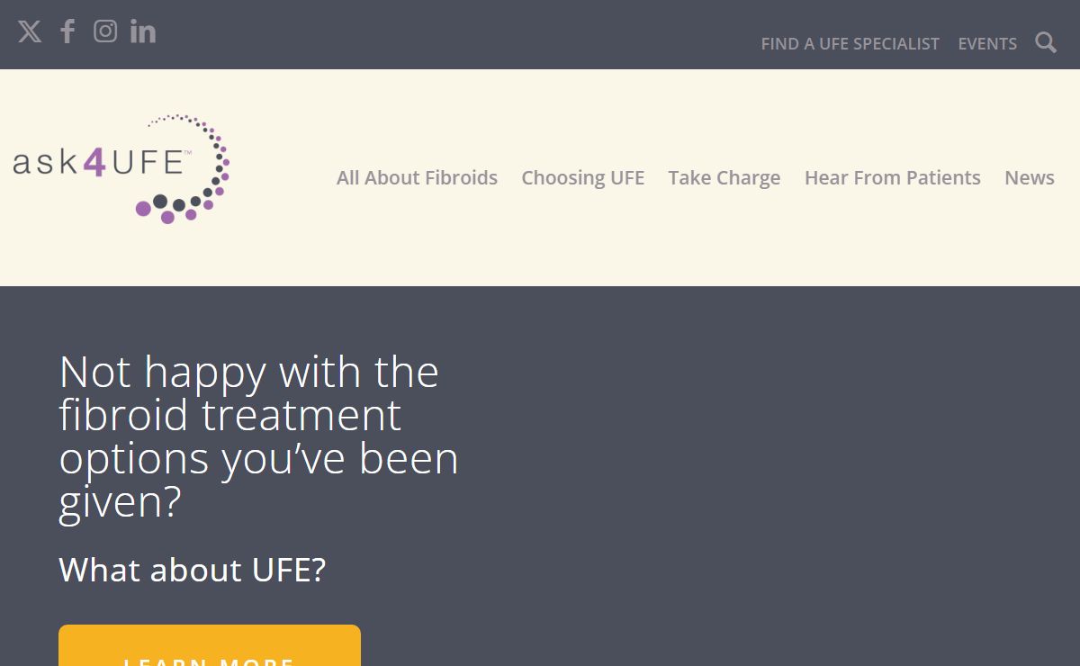ask4UFE | Uterine Fibroid Embolization for Fibroid Treatment