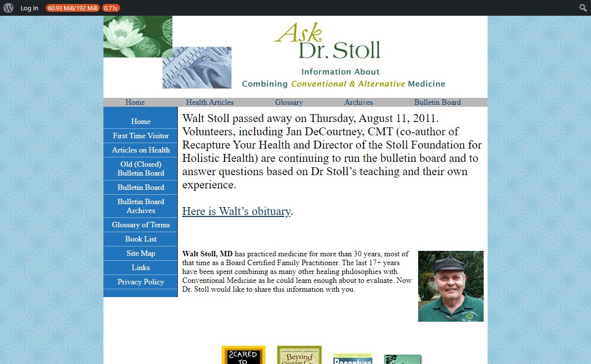 Home - AskWaltStollMD.com - Do You Need a Health Coach?