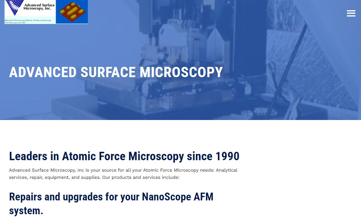 Advanced Surface Microscopy, Inc. – The site for all your Atomic Force Microscopy needs