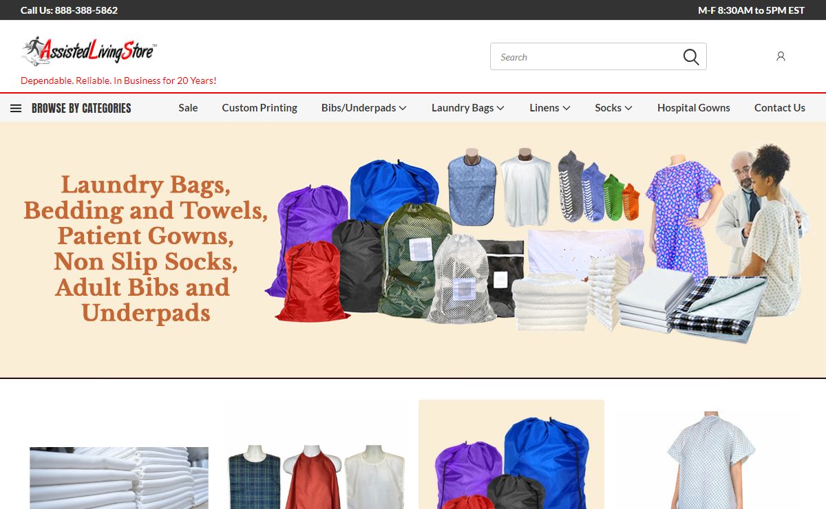 Non Slip Socks | Adult Bibs | Laundry Bags | Incontinence Pads