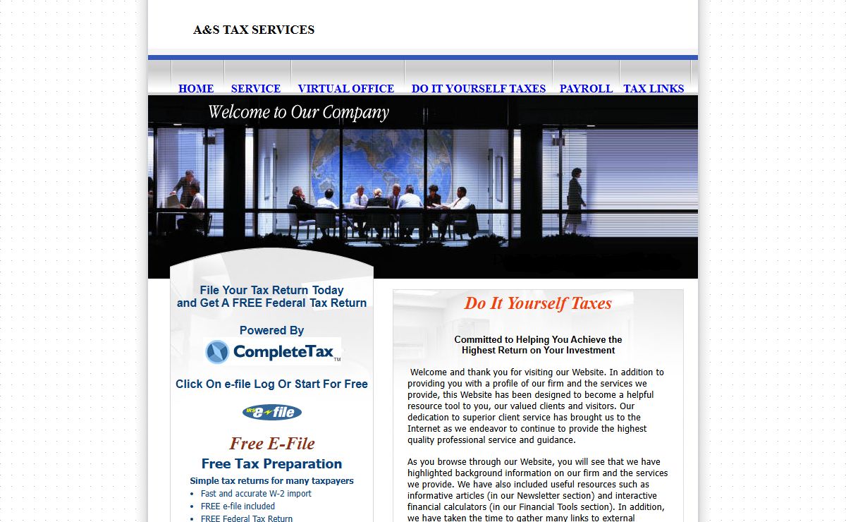 Tax Preparation A & S Tax Services | A S Tax Service, Free Federal Tax Return, A and S Tax service, Taxes, Online Tax Preparation, Do Your Own Taxes, Tax Return, IRS Information, Local State Taxes and Federal State Taxes