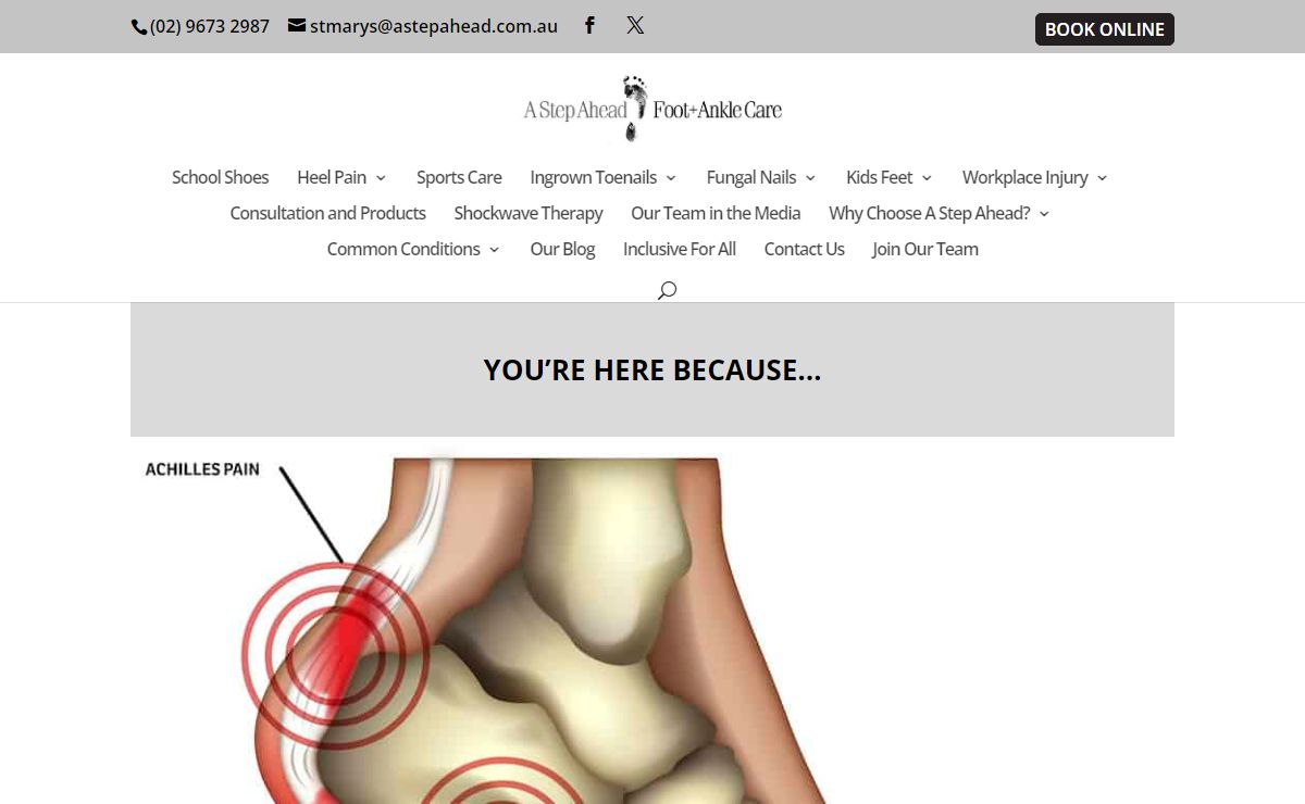 Western Sydney-Penrith Podiatrists - A Step Ahead Foot and Ankle Care
