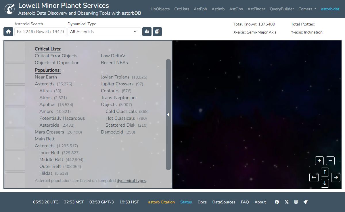 Lowell Observatory | Asteroid Observing Tools