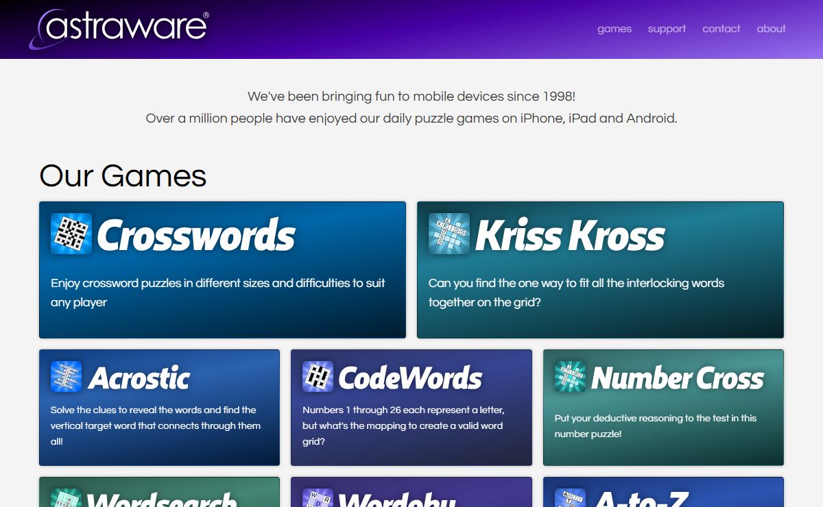 Games for iOS and Android - Astraware