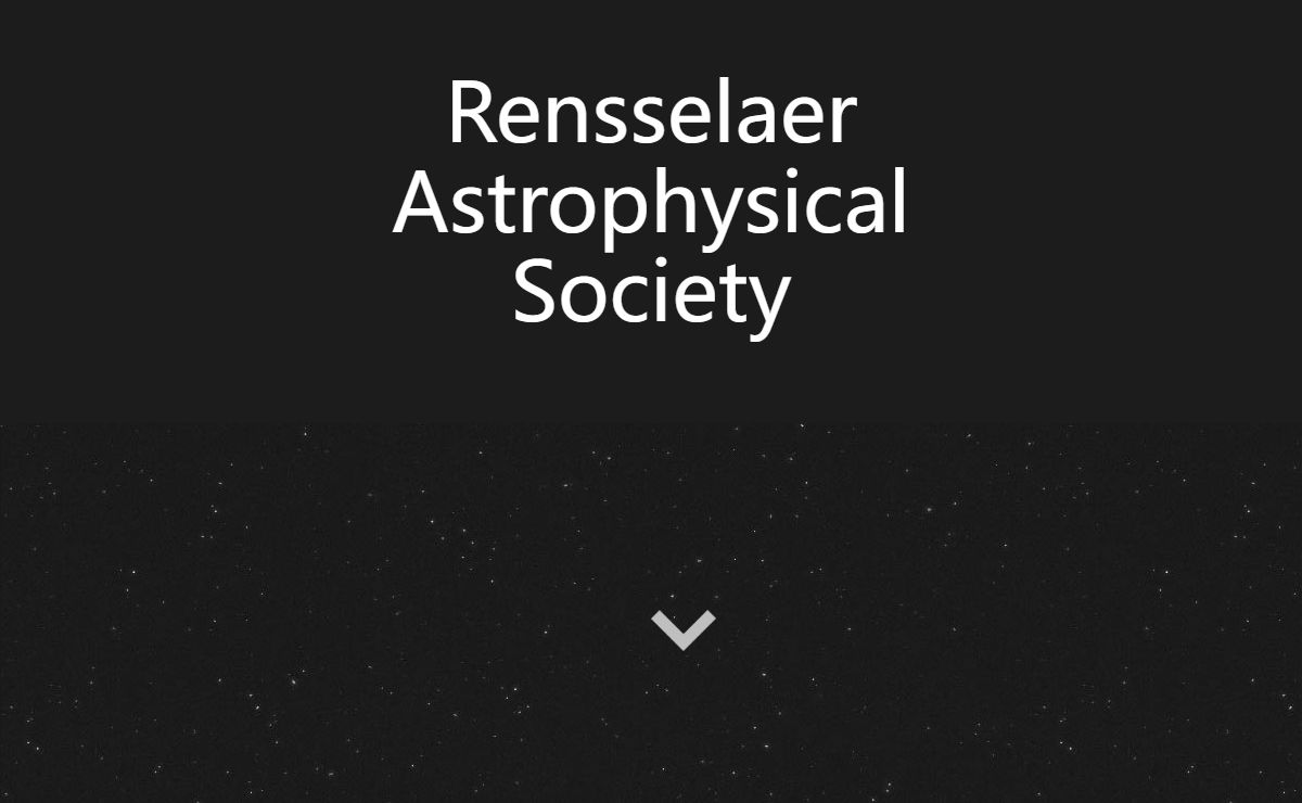 Home :: Rensselaer Astrophysical Society
