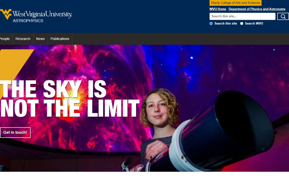 Astrophysics at West Virginia University