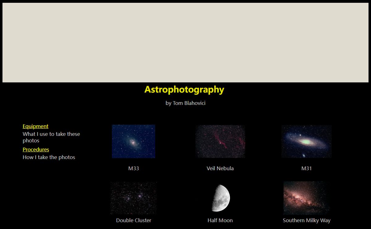 Astrophotography Work in Progress