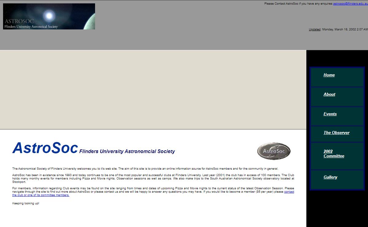 AstroSoc - Flinders University Astronomical Society
