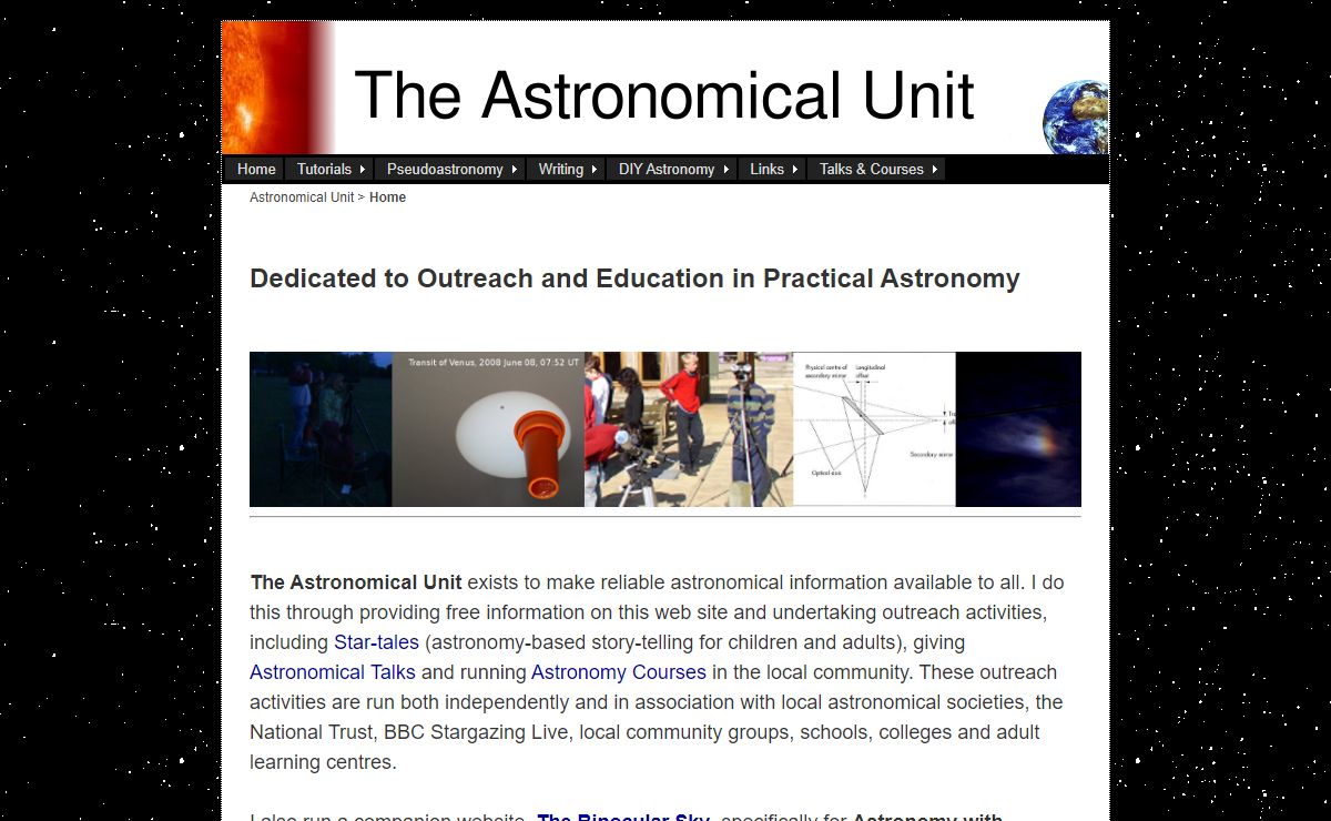 The Astronomical Unit - Home