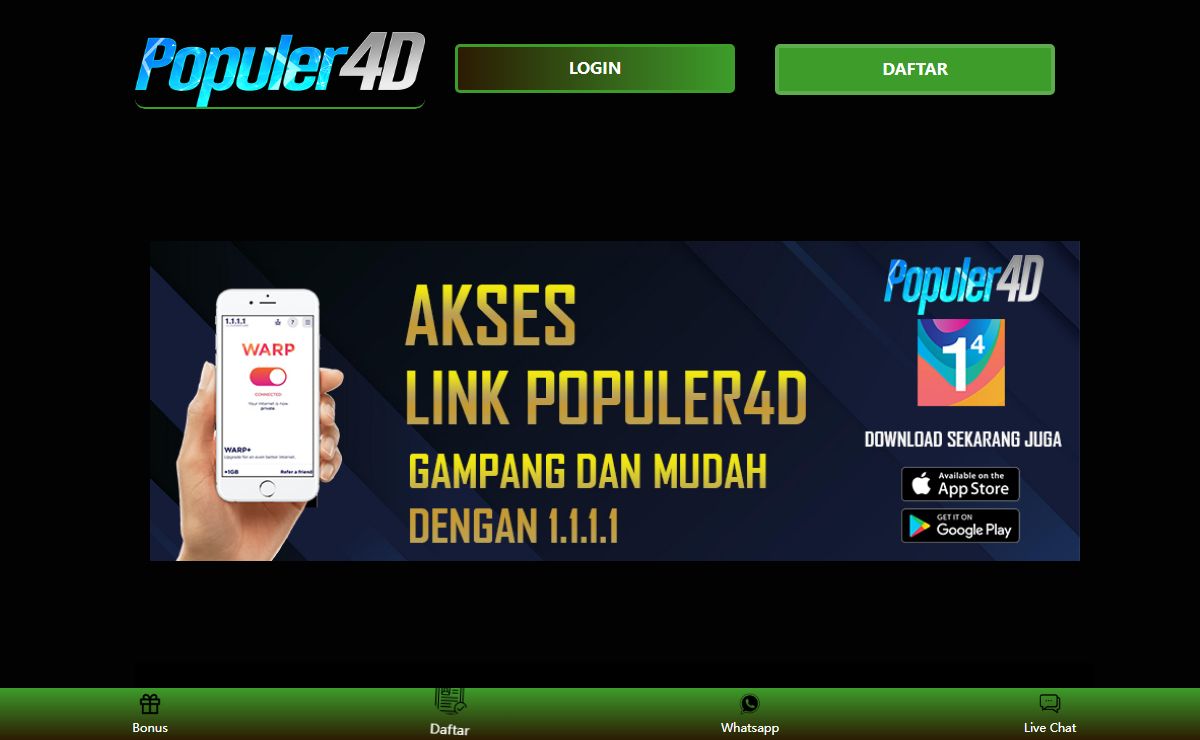 POPULER4D - Agen Togel Online Terpercaya populer4d Resmi
